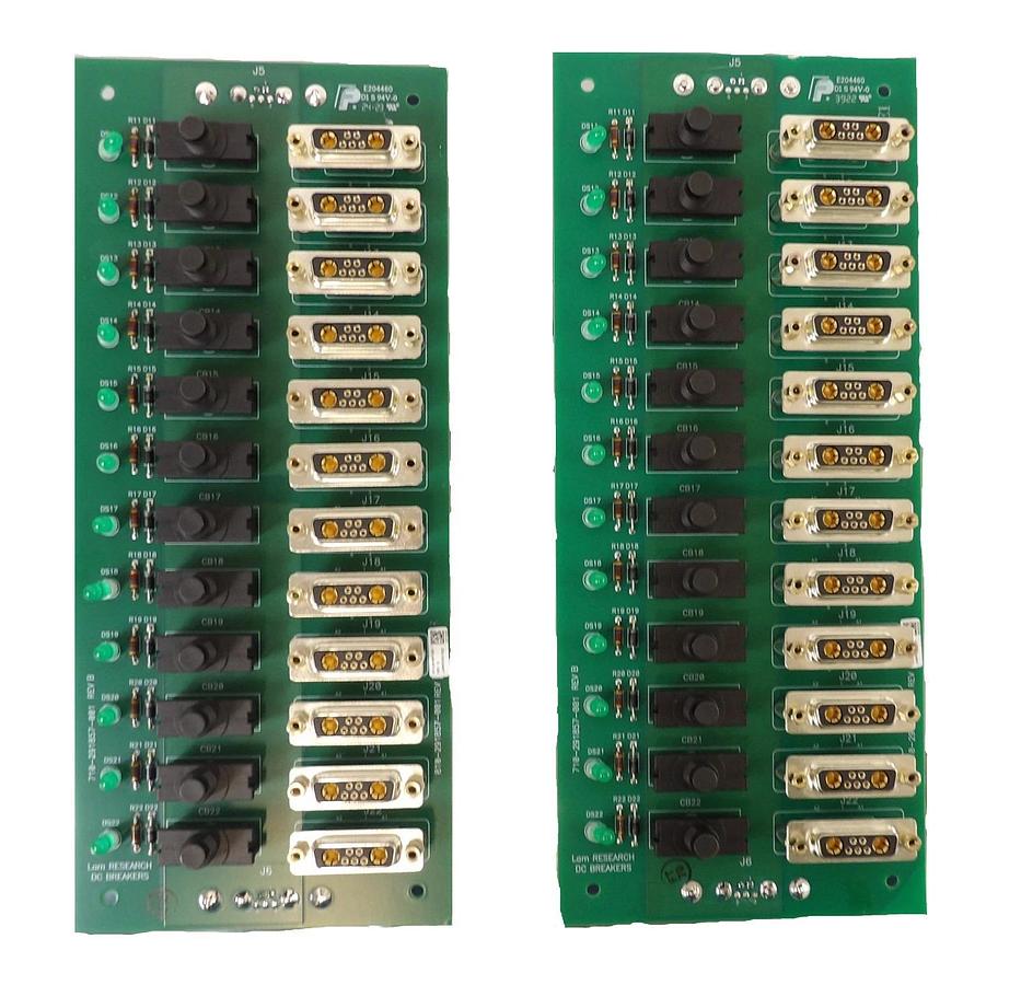 Used Lam Research 810-291857-001 DC Breaker Distribution Board Lot of 2 New