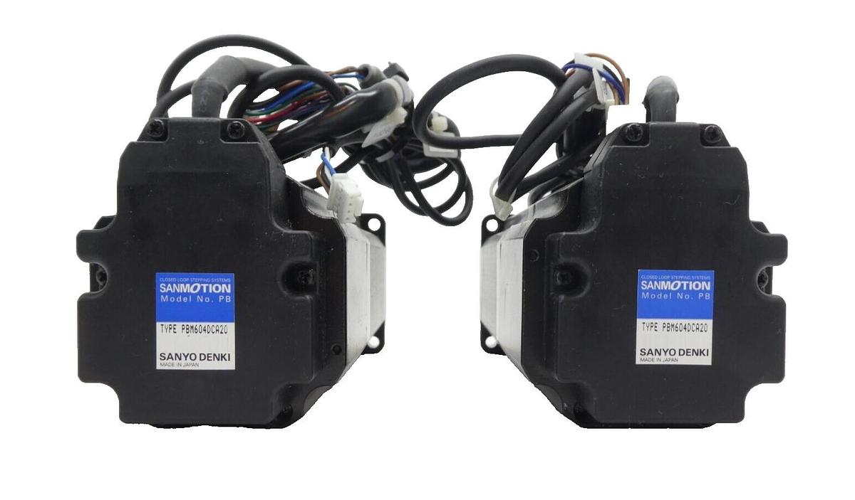 Used Sanyo Denki PBM604DCA20 Servo Stepping Motor PB Reseller Lot of 2 Working Spare