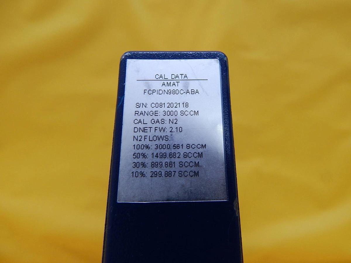 Used Aera FCPIDN980C-ABA Pressure Insensitive MFC MGMR AMAT 0190-27879 Used Working