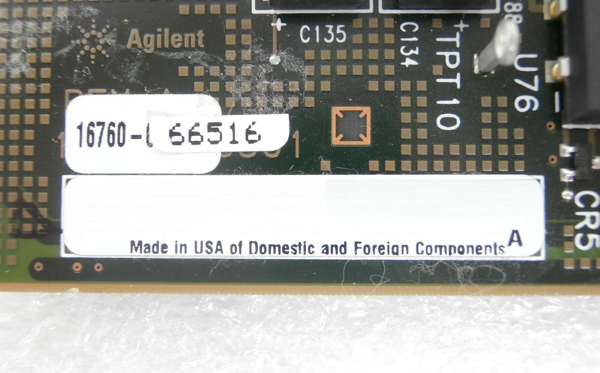Used Agilent Technologies 16760-66516 Logic Analyzer PCB Card 16760A Working Spare