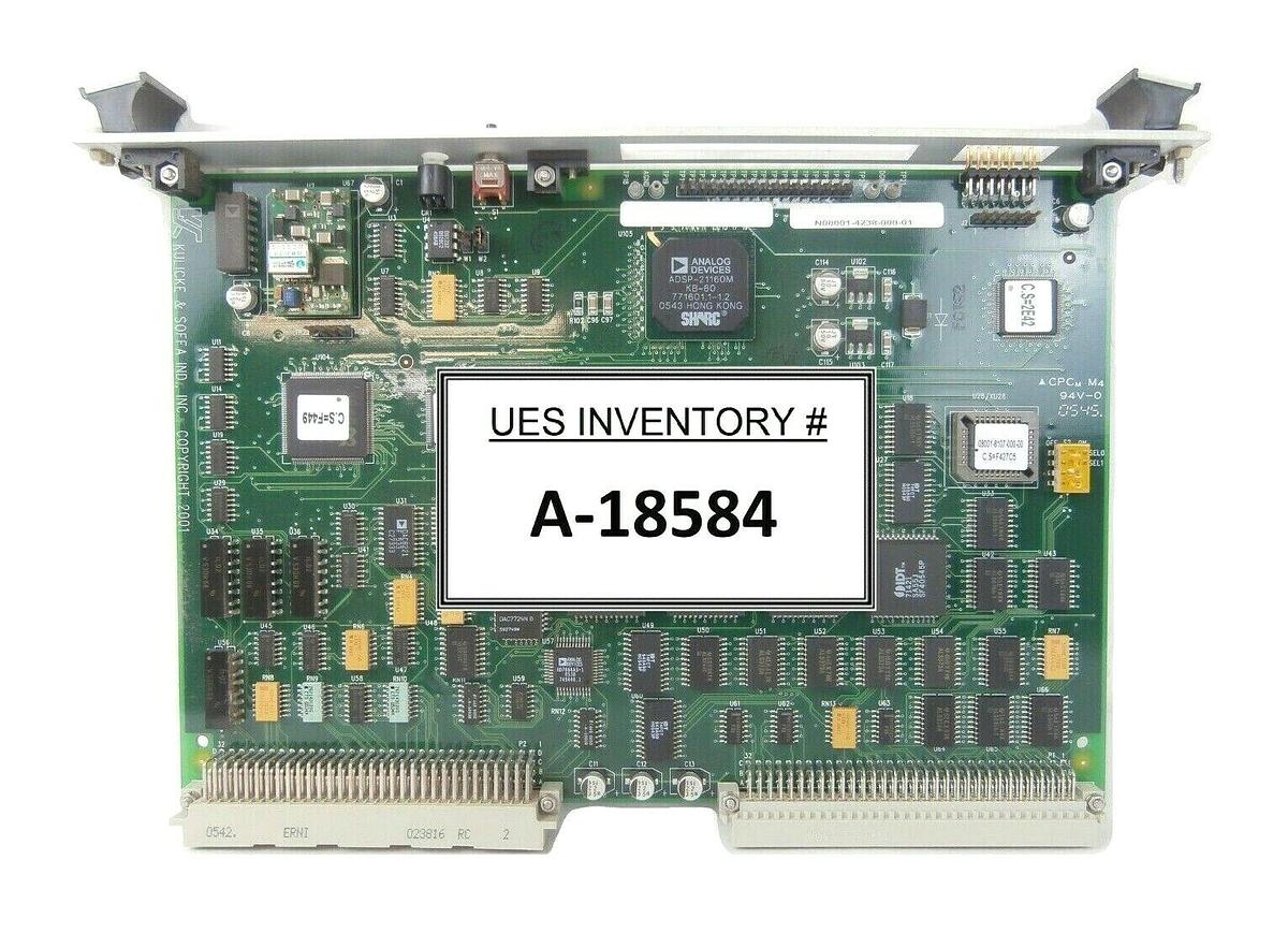Used Kulicke & Soffa N08001-4238-000-01 Servo CPU PCB Card 8001-4238 Working Surplus