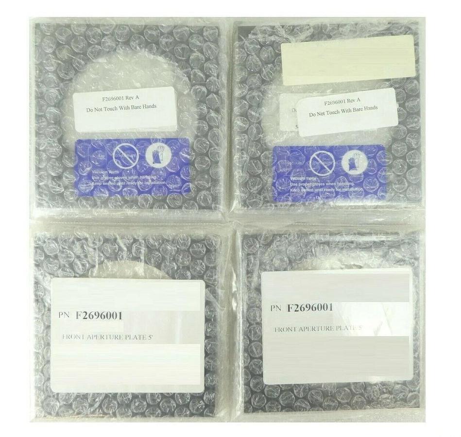 Varian Ion Implant Systems F2696001 Front Aperture Plate 5" Lot of 4 New Spare