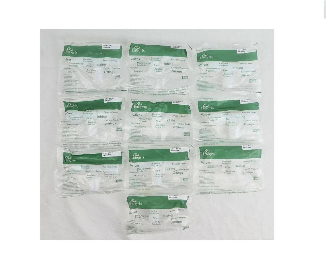 Entegris UT8-4-8TFN-3 Union Tee Flaretek Reseller Lot of 10 New Surplus