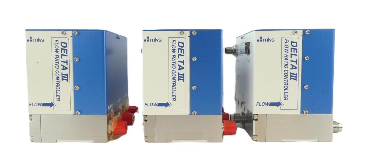 Used MKS Instruments DLTNA3-30335 Flow Ratio Controller DELTA III 0190-42640 Lot of 3