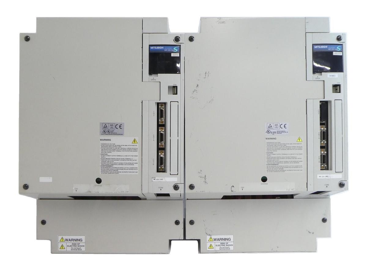 Used Mitsubishi MR-J2S-15KB-S256 MR-J2S-15KB-PX256 AC Servo Driver Lot of 2 Working