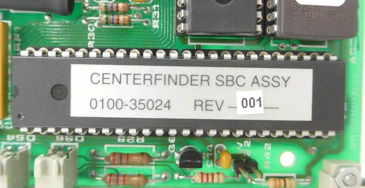 Used AMAT Applied Materials 0100-35024 Centerfinder SBC PCB Card Working Surplus