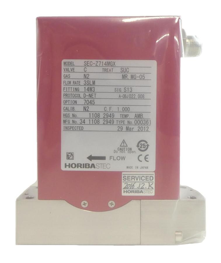 Refurbished Horiba STEC SEC-Z714MGX Mass Flow Controller MFC Z700 2 SLM He Refurbished
