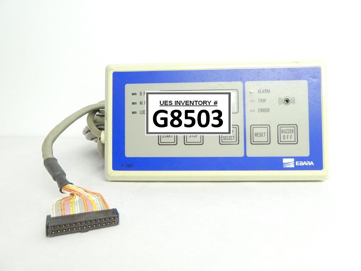 Used Ebara Technologies P-V801 Dry Vacuum Pump Operator Control Panel Used Working