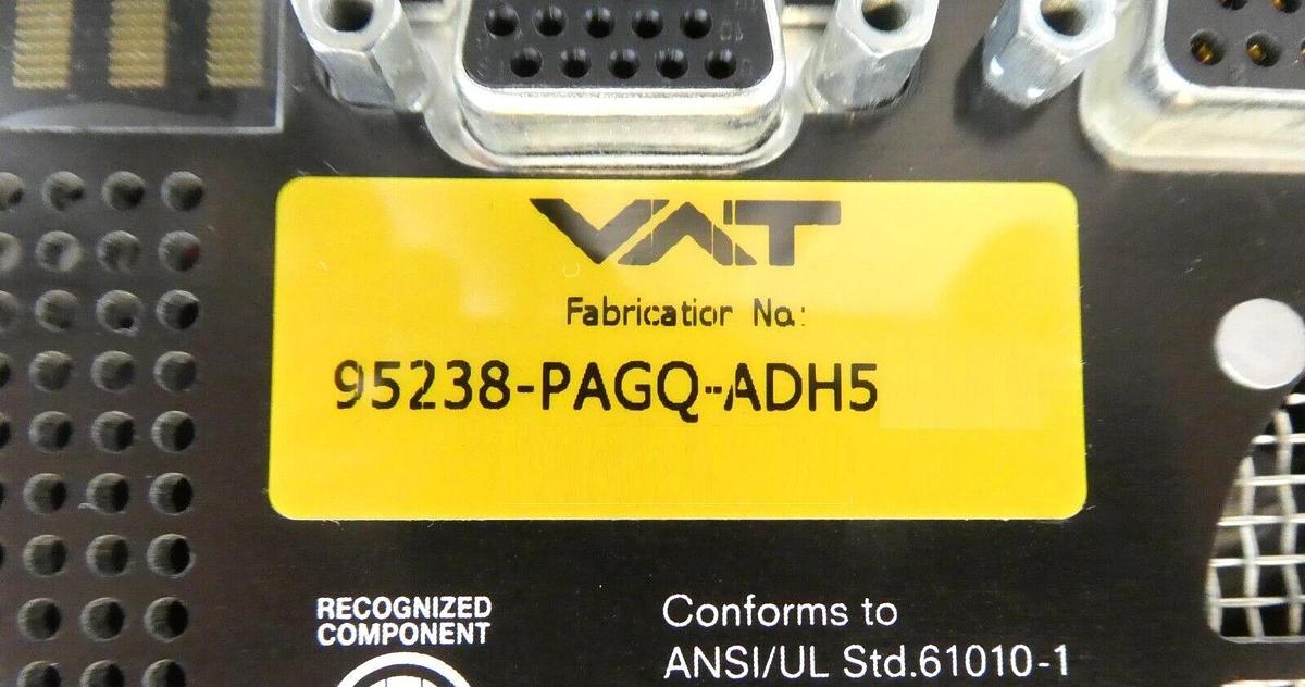 Used VAT 95238-PAGQ-ADH5 Butterfly Valve Integrated Pressure Controller AMAT Working