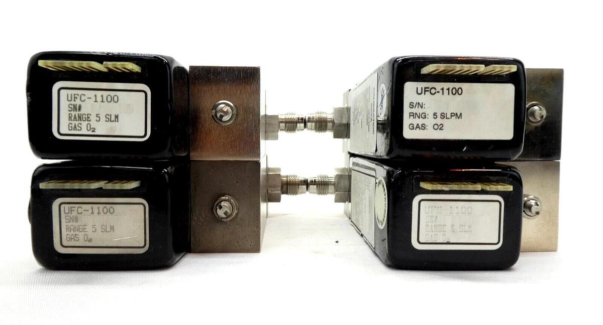 Used UNIT Instruments UFC-1100 Mass Flow Controller MFC N2 O2 Reseller Lot of 23