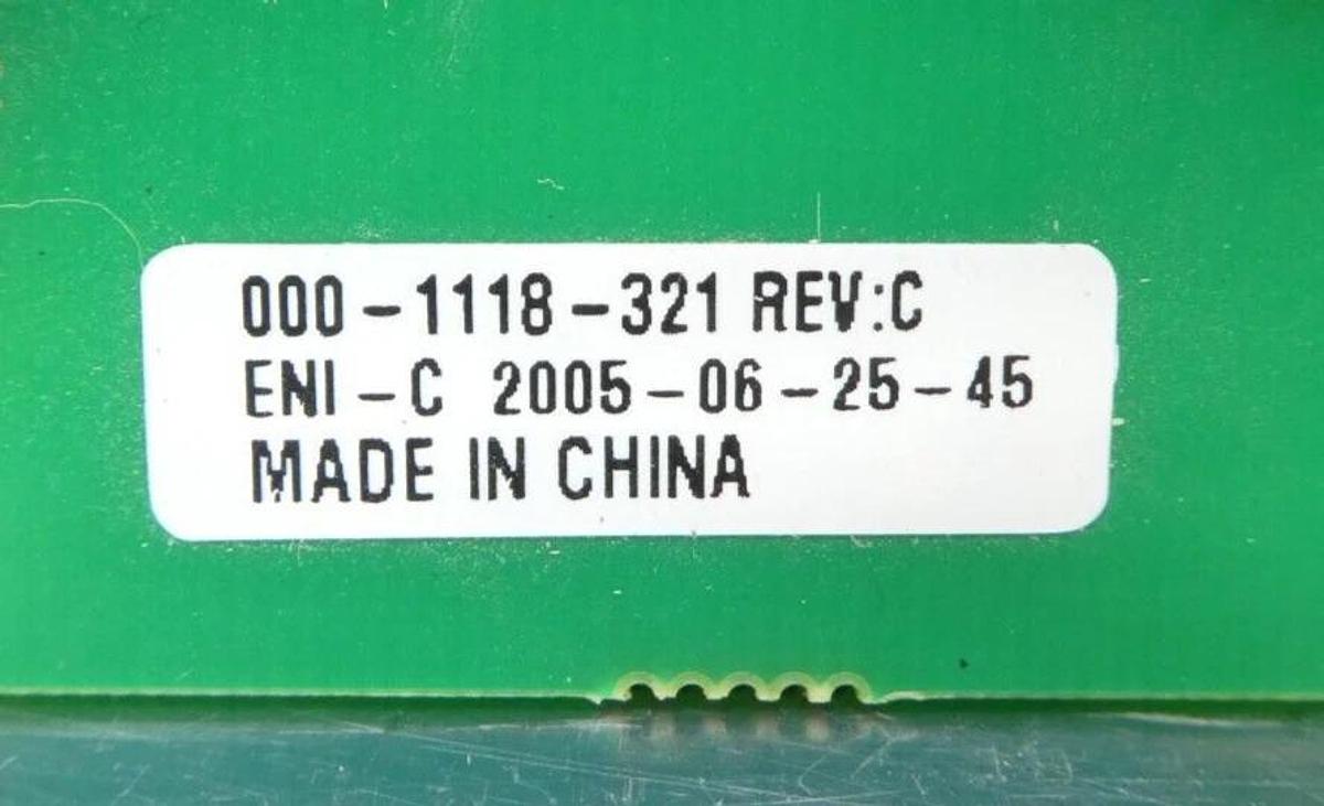 Used ENI Power Systems 000-1118-321 RF Generator PCB 003-1118-321-1 Working Surplus