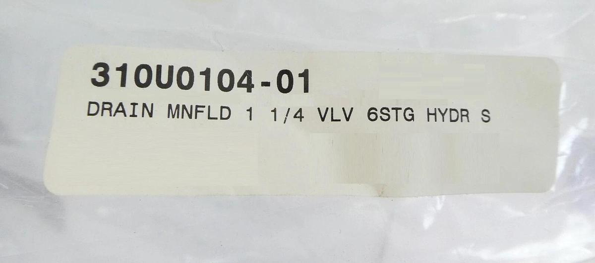 Semitool 310U0104-01 200mm Spectrum 1 1/4 6 Stage Drain Manifold New Surplus