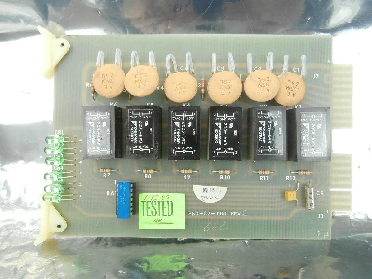 Used KDF Electronic 880-32-000 Relay Board PCB Card 880-32-101 MRC 634 Used Working