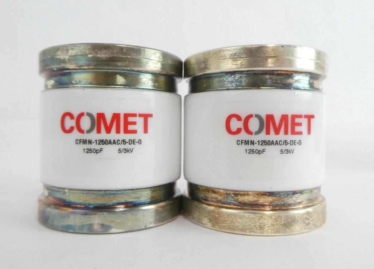 Used Comet CFMN-1250AAC/5-DE-G Fixed Vacuum Capacitor Lot of 7 Working Surplus