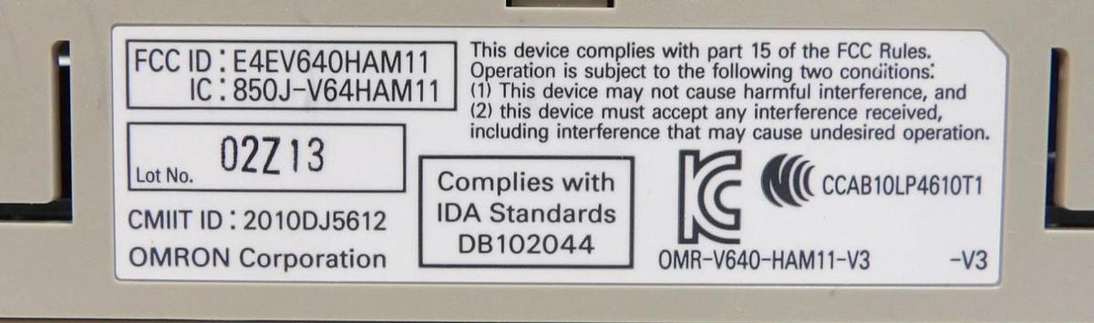 Used Omron V640-HAM11-V3 Amplifier Unit Assembly V640 Series Lot of 4 Working
