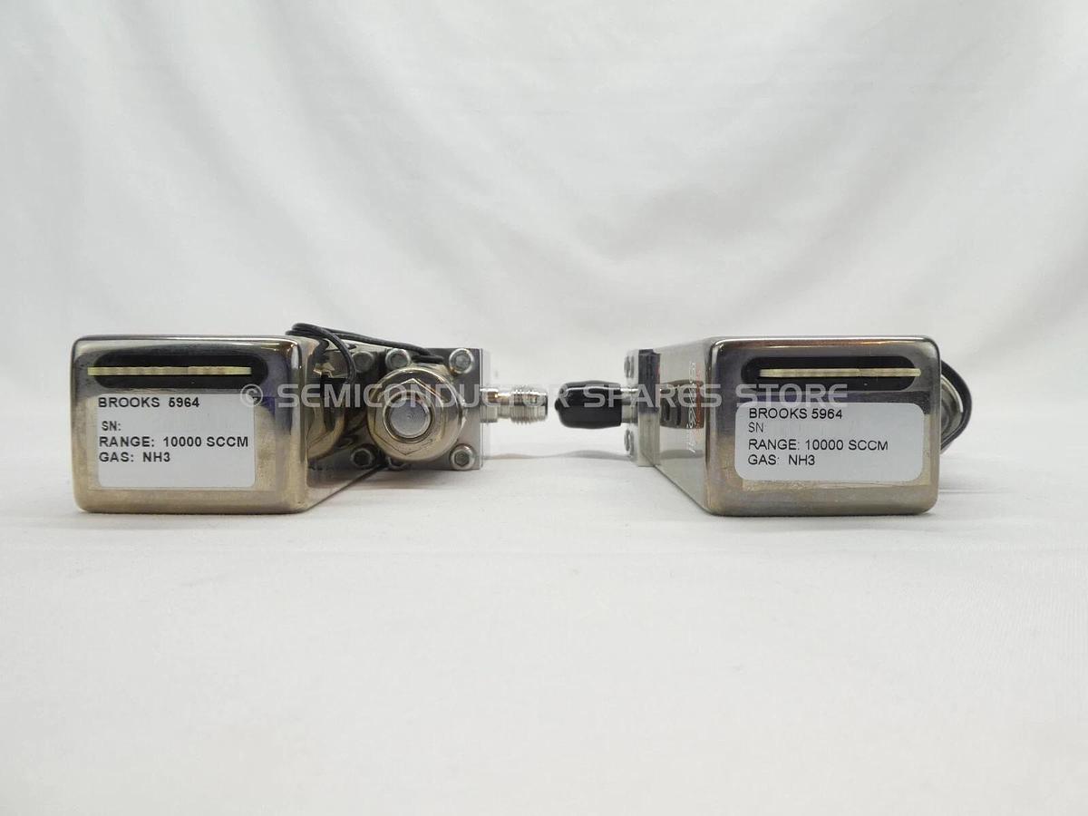 Refurbished Brooks 5964 Mass Flow Controller MFC 10000 SCCM NH3 Lot of 2 OEM Refurbished