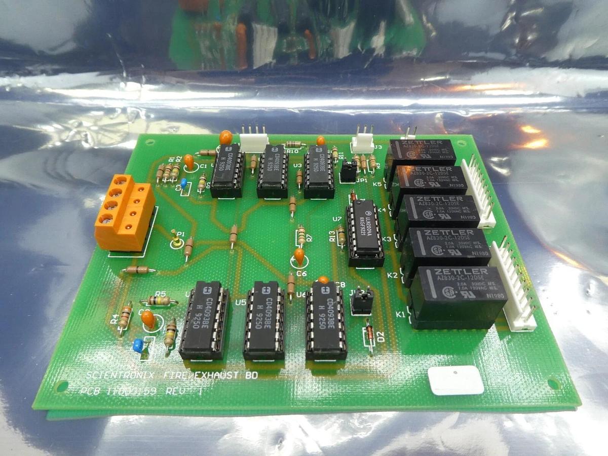 Used Scientronix 110031596 PCB FIRE/EXHAUST BD Reseller Lot of 3 Working Surplus