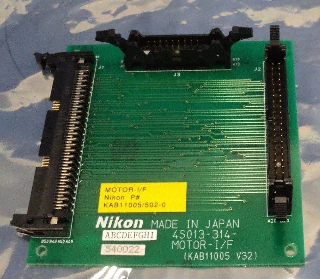 Used Nikon 4S013-314 Connector Board PCB MOTOR-I/F KAB11005 Optistation 7 Used