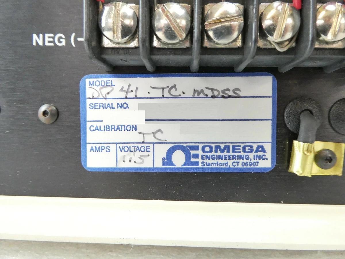 Used Omega DP41-TC-MDSS Thermocouple Meter Monogram TEL Tokyo Electron Working Spare