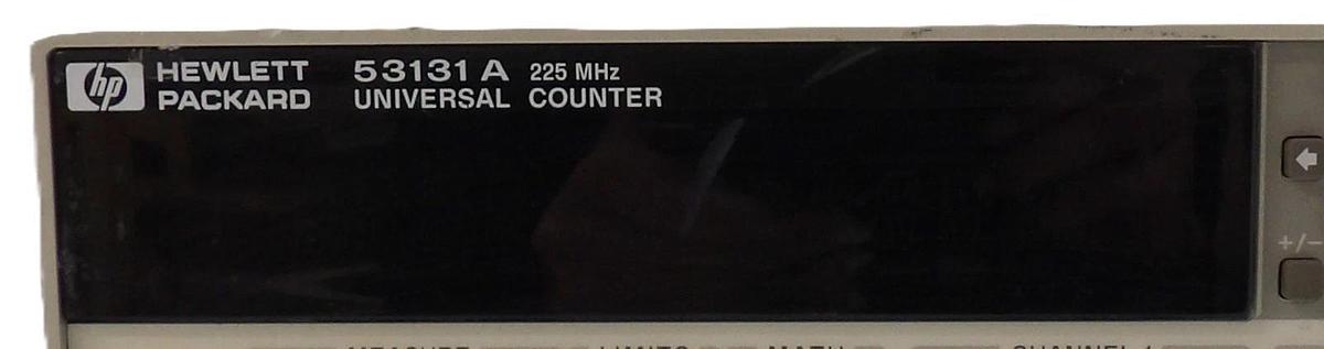 Used HP Hewlett-Packard 53131A 225 MHz Universal Frequency Counter Spare Surplus