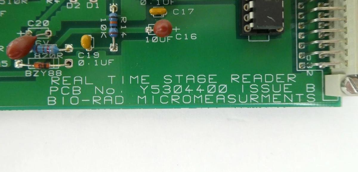 Used Bio-Rad Y5304400 RTZ Real Time Stage Reader Board PCB MOD 2 Quaestor Q5 Working