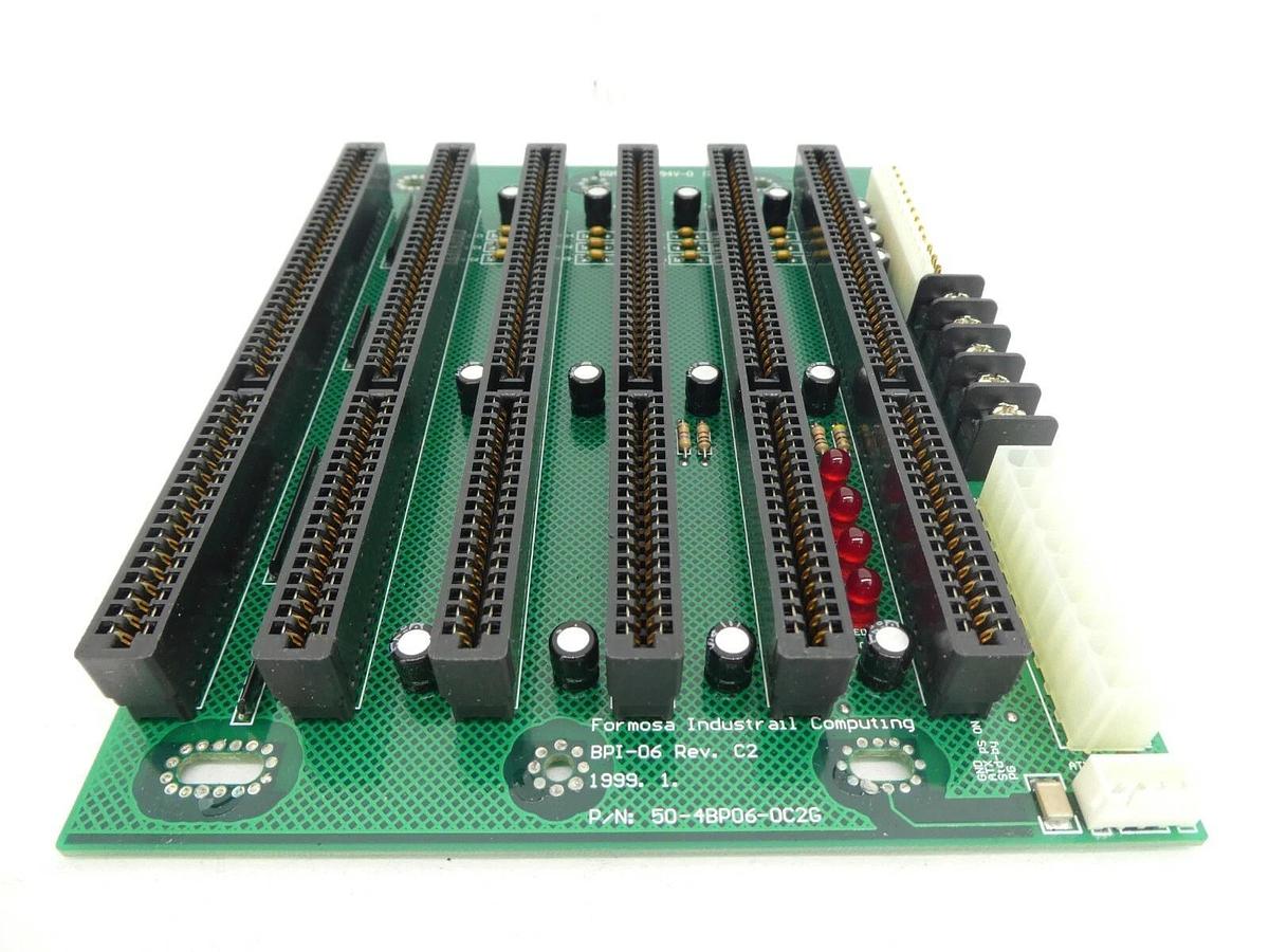 Used Formosa Industrial Computing 50-4BP06-0C26 Backplane Board PCB BPI-06 Working