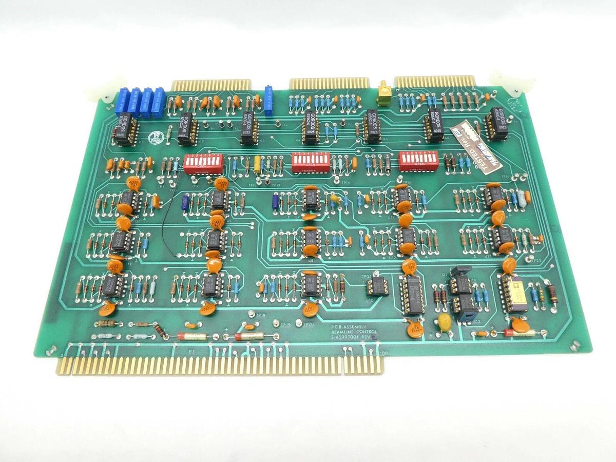 Used Varian Semiconductor VSEA E-H5997001 Beam Line Control PCB Card Rev. E Working