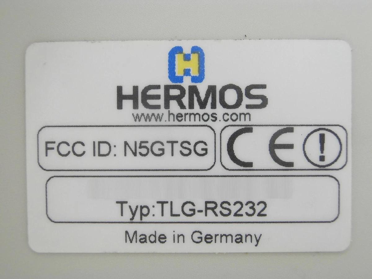 Used Hermos TLG-I1-AMAT-R1 Transponder Reader with Brooks Antenna ANT-2K15 Spare