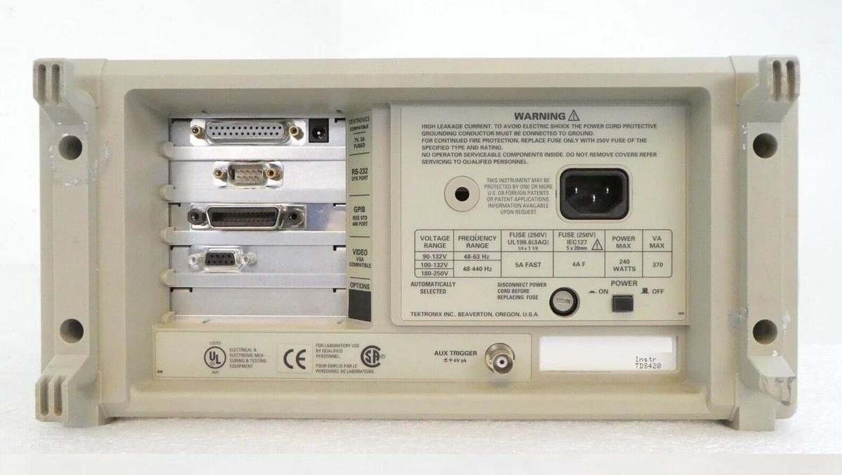 Used Tektronix TDS 420 Two Channel Digitizing Oscilloscope TDS420 As-Is Surplus