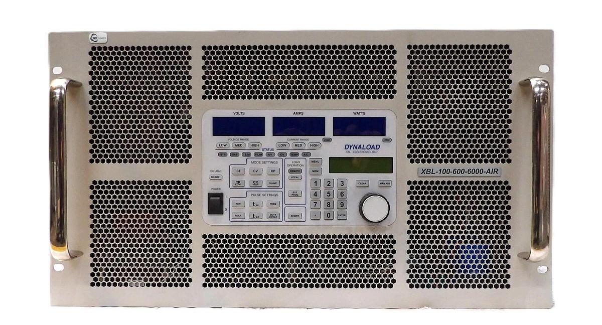 Used TDI Dynaload XBL-100-600-6000-AIR Electronic Load Gen II Series Working