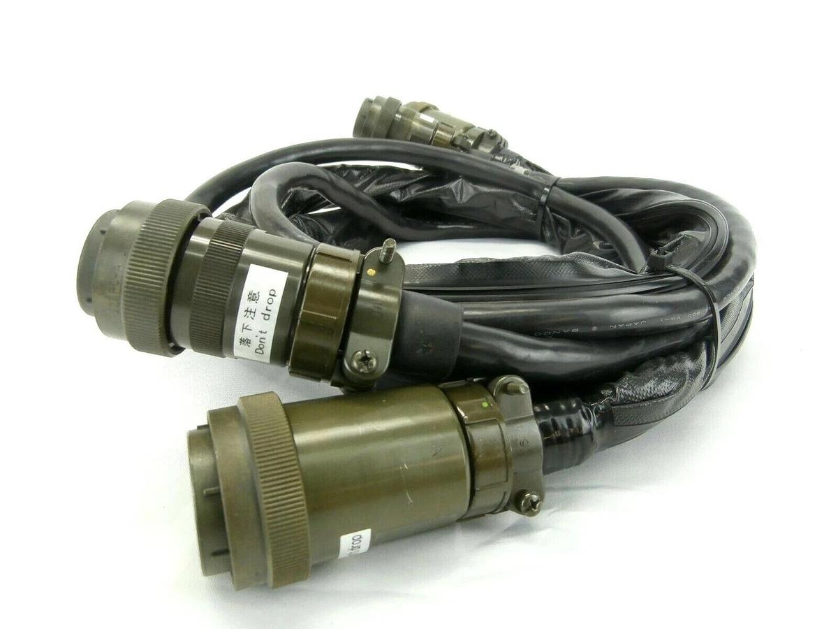 Used Mitsubishi MELFA RV Series Robot Cable Set of 2 1E-2CBL-N(P) 1E-2CBL-N(S) Spare