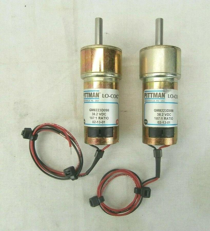 Used Pittman GM8223D098 38.2V Servo Motor LO-COG Reseller Lot of 2 Used Working