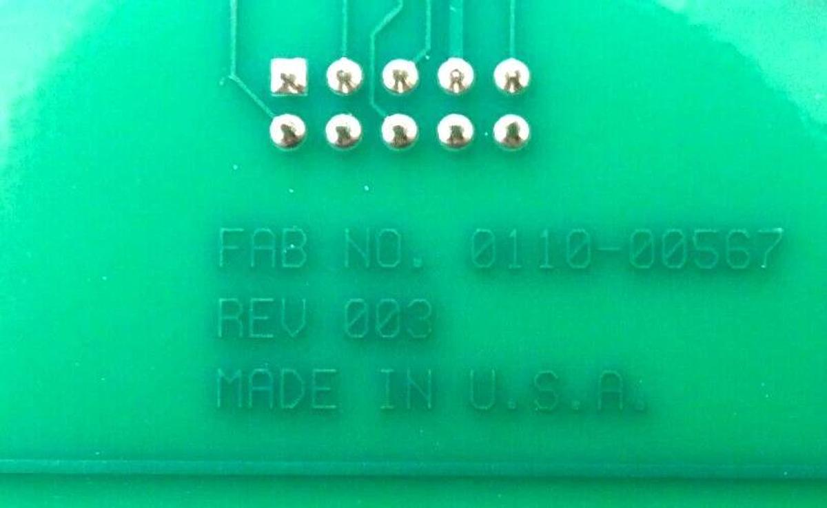 Used AMAT Applied Materials 0100-00567 Gas Box Distribution PCB Lot of 2 Working