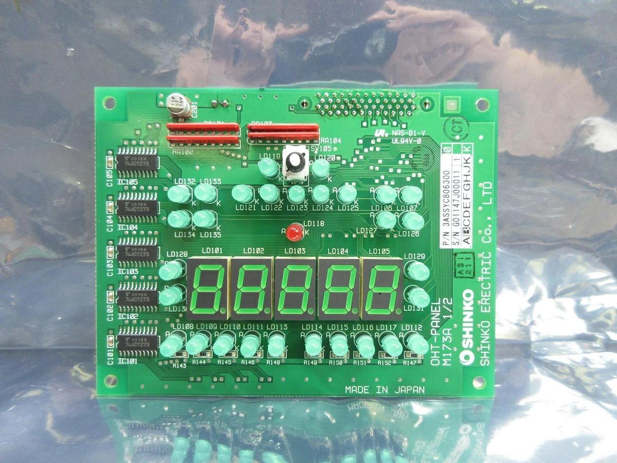 Used Shinko Electric 3ASSYC806300 OHT-Panel PCB OHT-PANEL 1/2 Asyst VHT5-1-1 Used