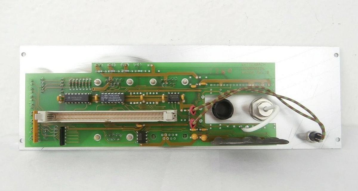 Used Balzers 1-Axis Pos. CPU VME Panel PCB PANCO-LAN Wyttenbach W322A Unaxis Working