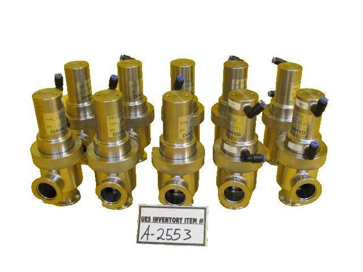 Used Diavac Limited LCAV-25H Pneumatic Angle Valve Reseller Lot of 10 Working Surplus