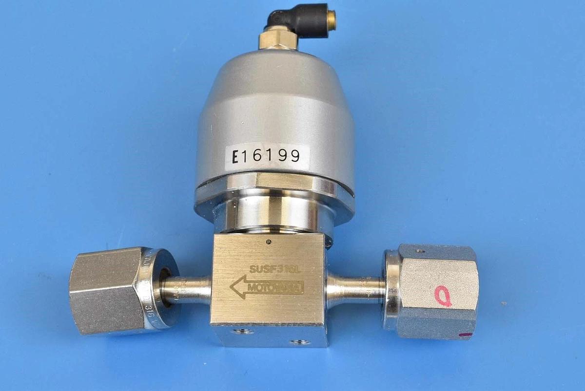 Used Motoyama SUSF316L Pneumatic Valve Normally Closed