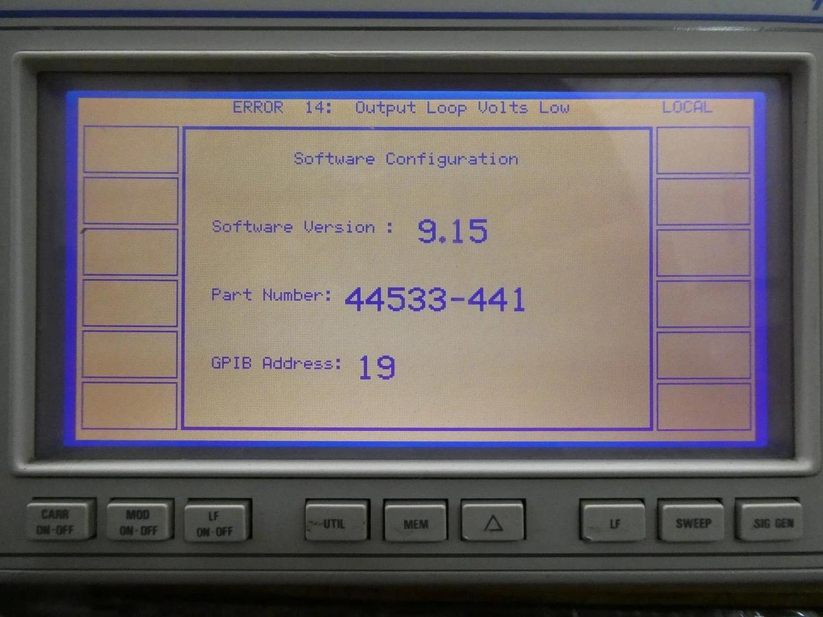 Used IFR 2040 10khz-1.35Ghz Low Noise Signal Generator 9.15 Opt. 2 Dented As-Is Spare