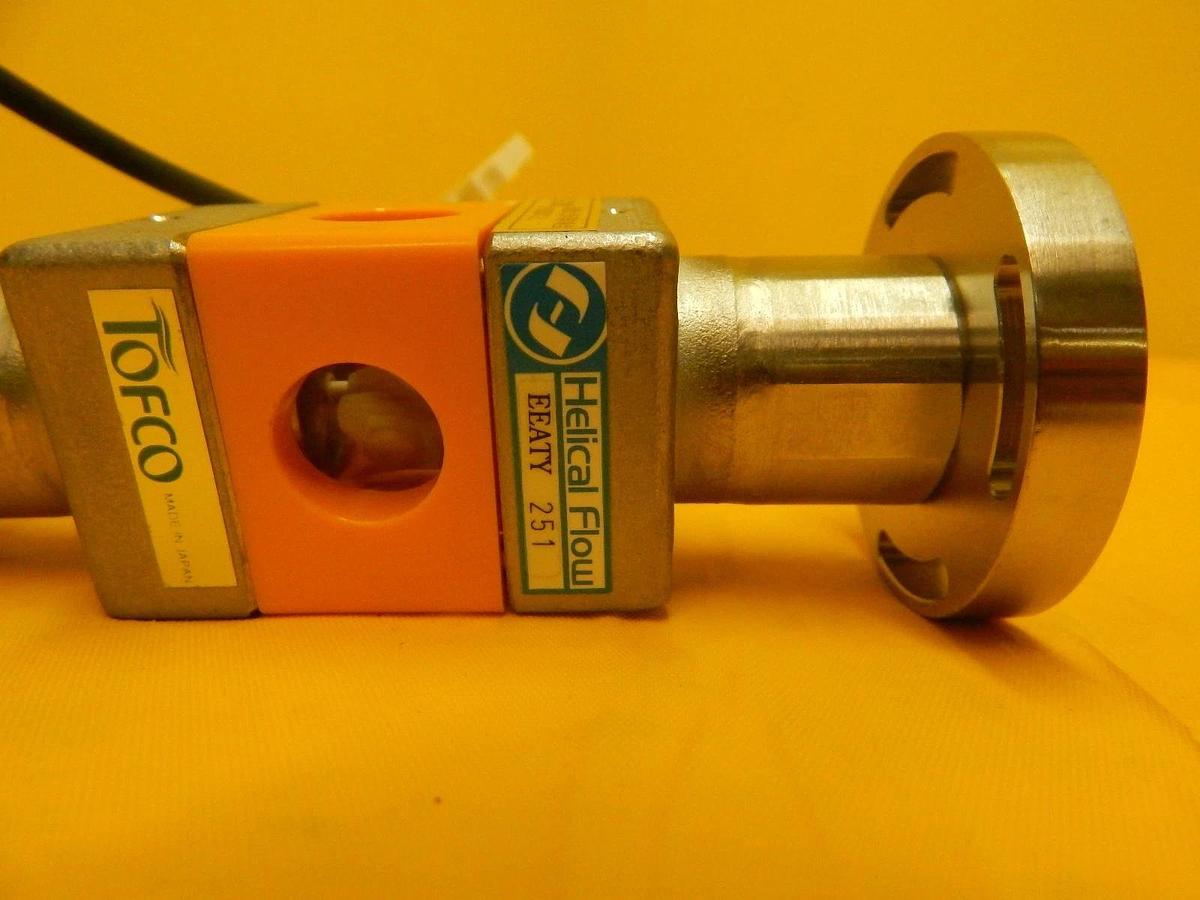 Used Toflow Helical Flow Inline Flow Meter 0.5~5L/min Used Working