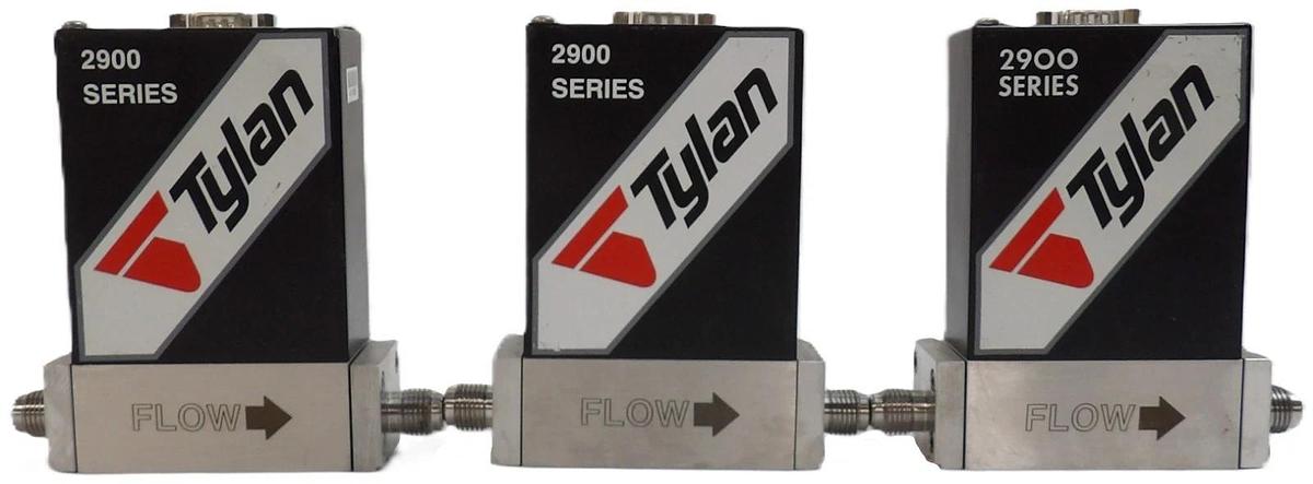 Used Tylan FC-2902MEP-T Mass Flow Controller MFC 2900 Series Lot of 3 Working