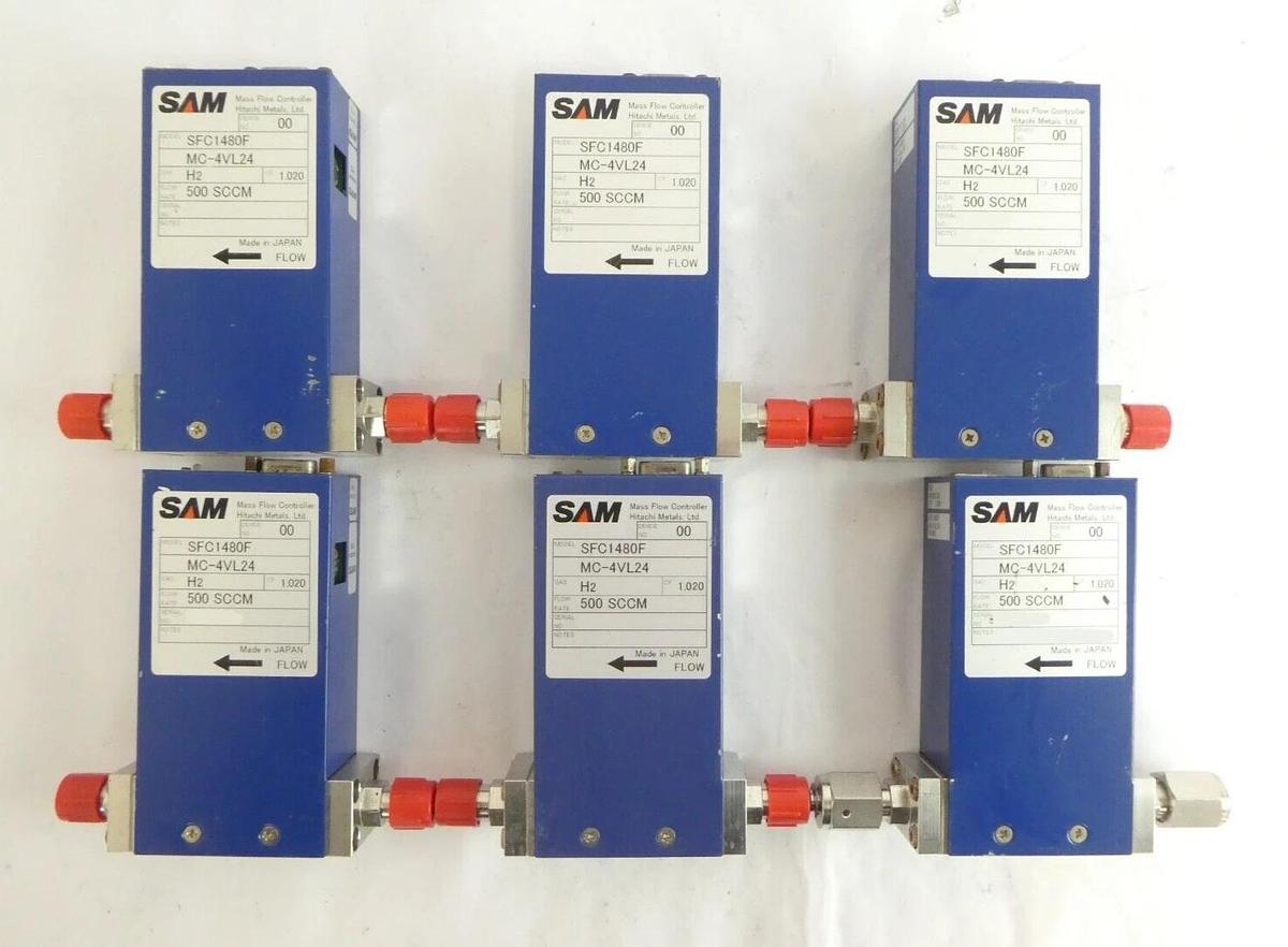 Used Hitachi Metals SAM MFC Mass Flow Controller Reseller Lot of 11 Working Spare