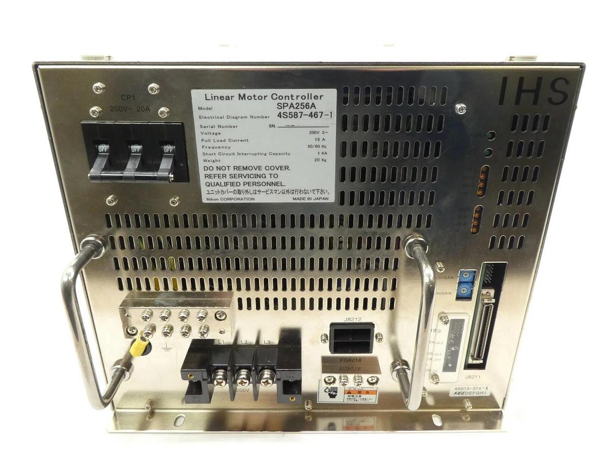 Used Nikon 4S013-374-1 IHS Linear Motor Controller SPA256A NSR System Working Surplus
