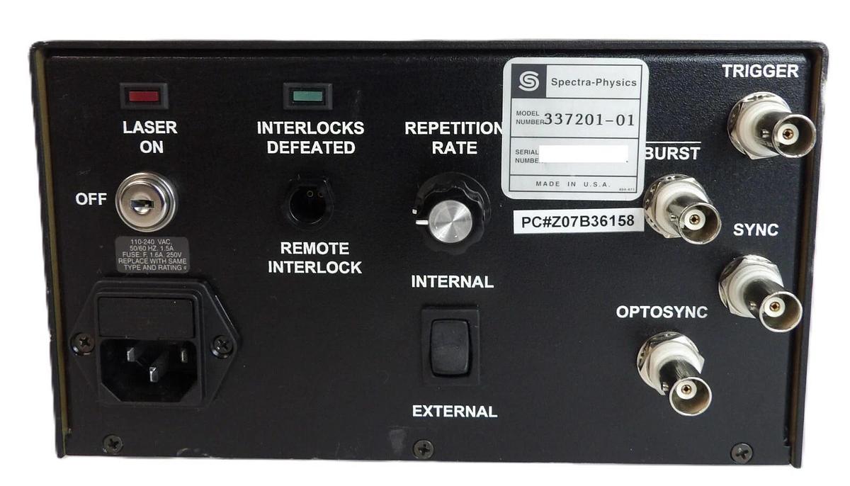 Used Thermo Laser Science 337201-01 UV Air-Cooled Nitrogen Laser No Key Working