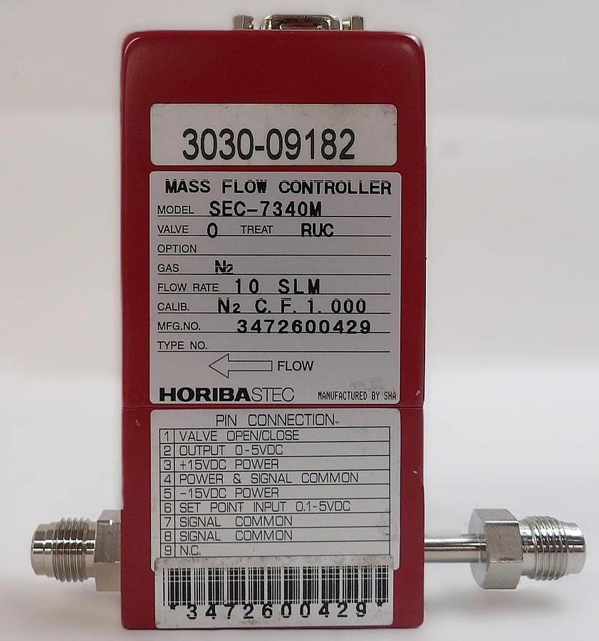 Used Horiba STEC SEC-7340M Mass Flow Controller MFC 10 SLM Reseller Lot of 5 Surplus