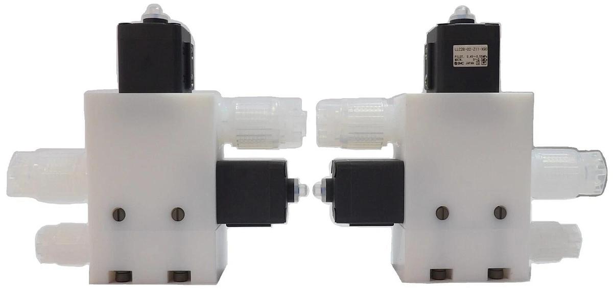 Used SMC LLC2B-02-Z11-X90 High Purity Chemical Valve Reseller Lot of 2 New Surplus