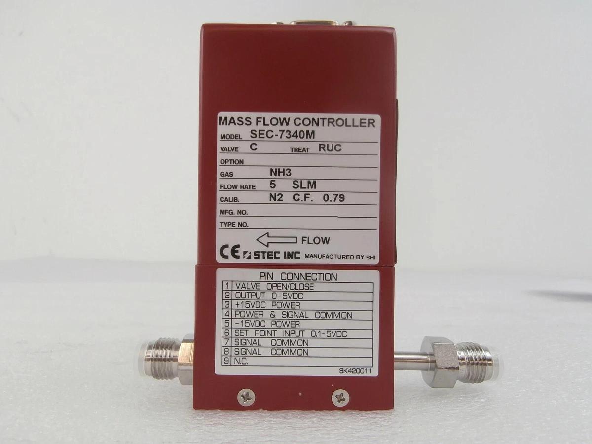 Refurbished STEC SEC-7340M Mass Flow Controller MFC 5 SLM NH3 Manufacturer Refurbished