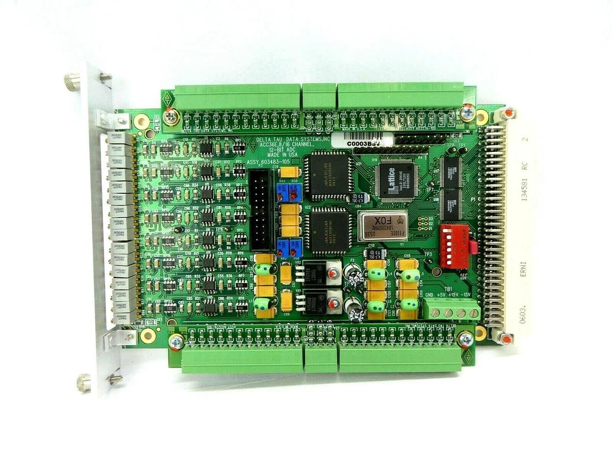 Used Delta Tau 603483-105 8/16 Channel A/D Input PCB Card ACC36E AMAT Working Surplus