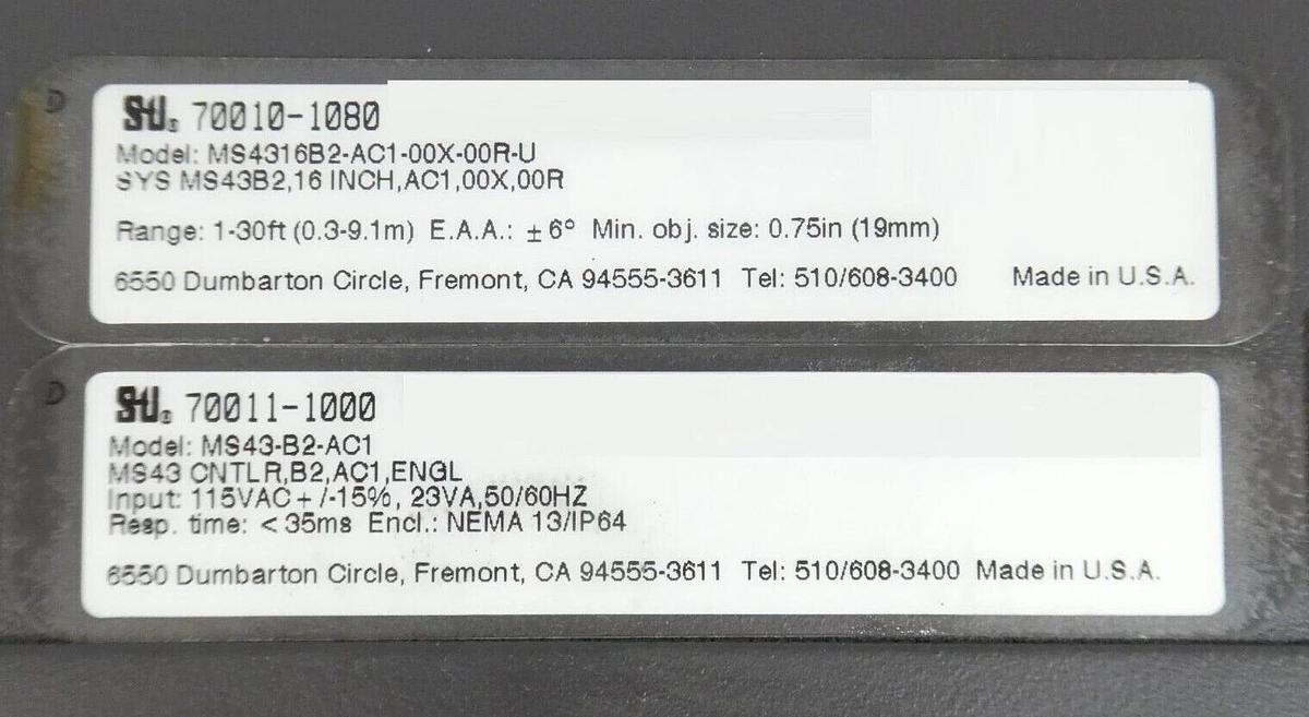 Used Sti Light Curtain Controller MiniSafe FlexSafe Series Lot of 7 Working Surplus