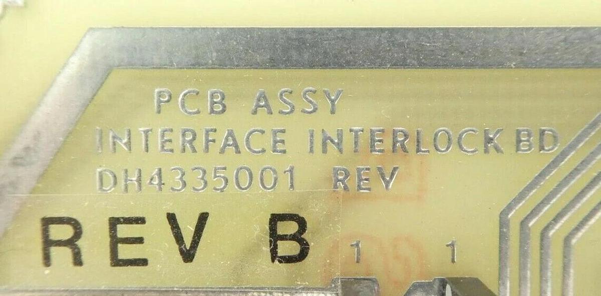 Used Varian Semiconductor VSEA DH4335001 Interface Interlock PCB Card Rev. B Working