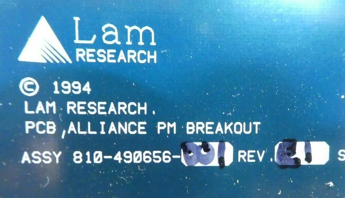 Used Lam Research 810-490656-001 Alliance PM Breakout PCB Working Surplus